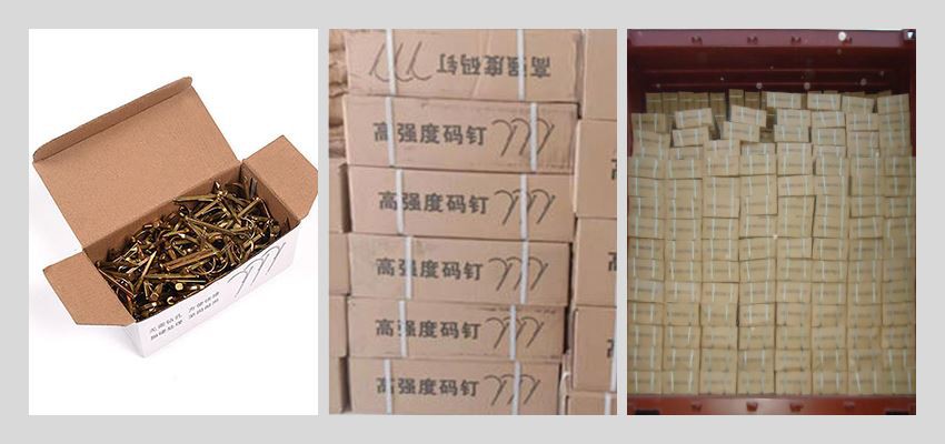 Brass Water Pipe Iron Hook Nails packages