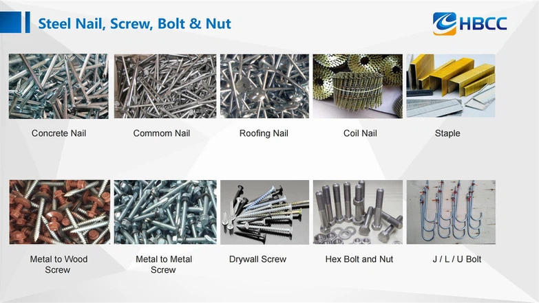 Steel Nail Screw Bolt Nut Steel Nail Screw Bolt Nut