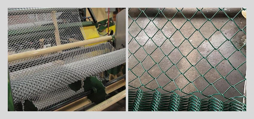 Vinyl Coated Chain Link Fence Mesh inspection Vinyl Coated Chain Link Fence Mesh inspection